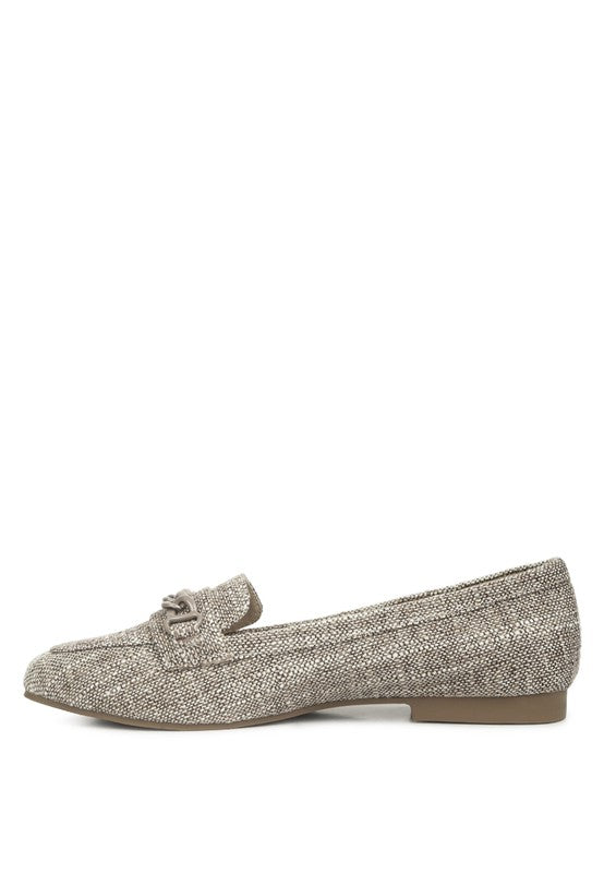 Abeera Chain Embellished Loafers