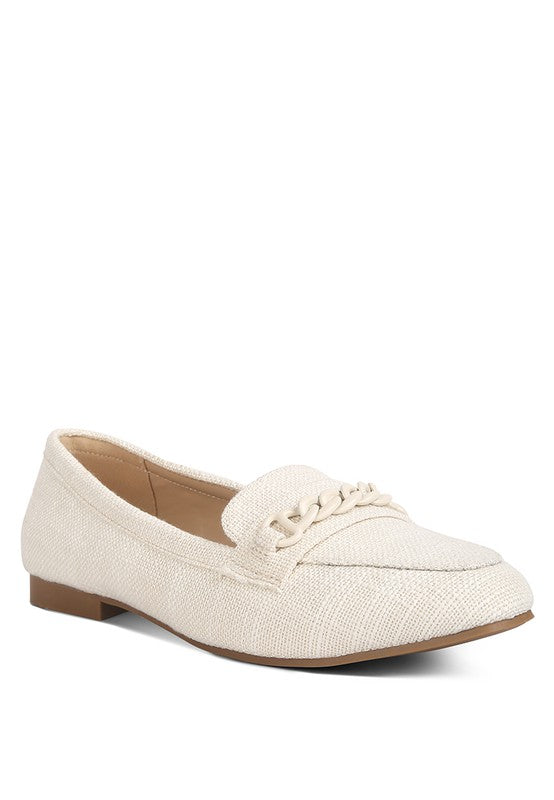 Abeera Chain Embellished Loafers