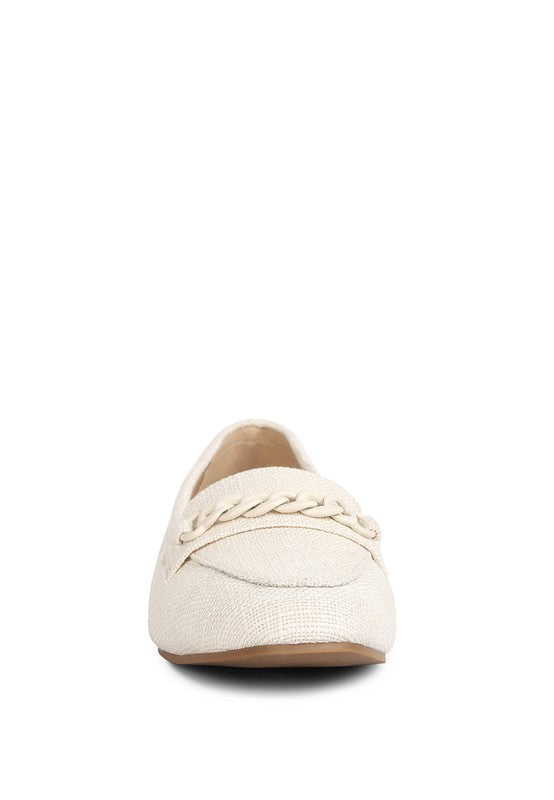 Abeera Chain Embellished Loafers