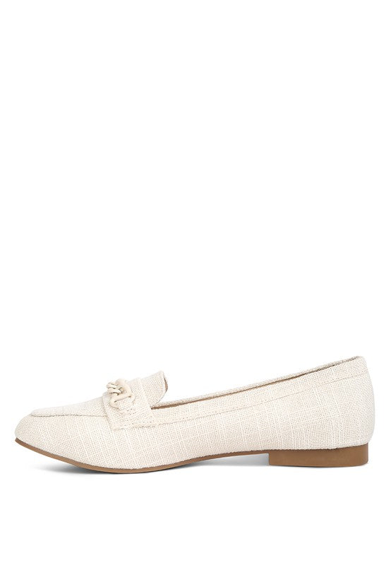 Abeera Chain Embellished Loafers