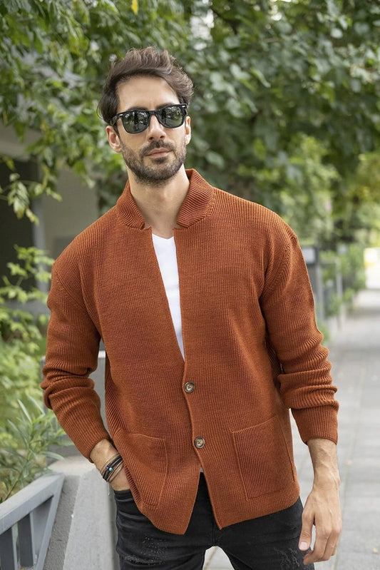 Men's Regular Fit Knitwear Cardigan