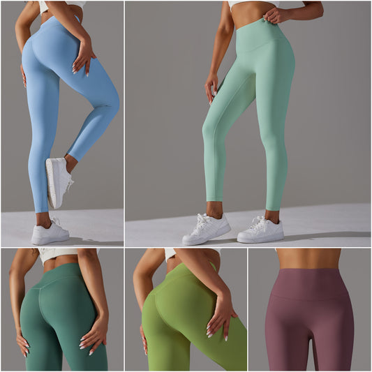 Sports Solid Color  Active Leggings