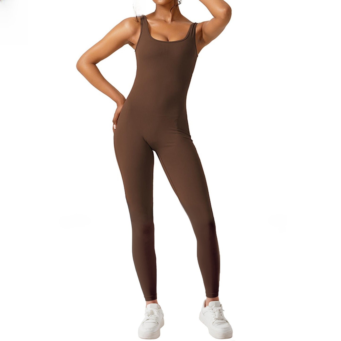 Spring/Summer Women's Slim-fit Hip-lifting Jumpsuit Sexy Backless Sports Yoga Clothes