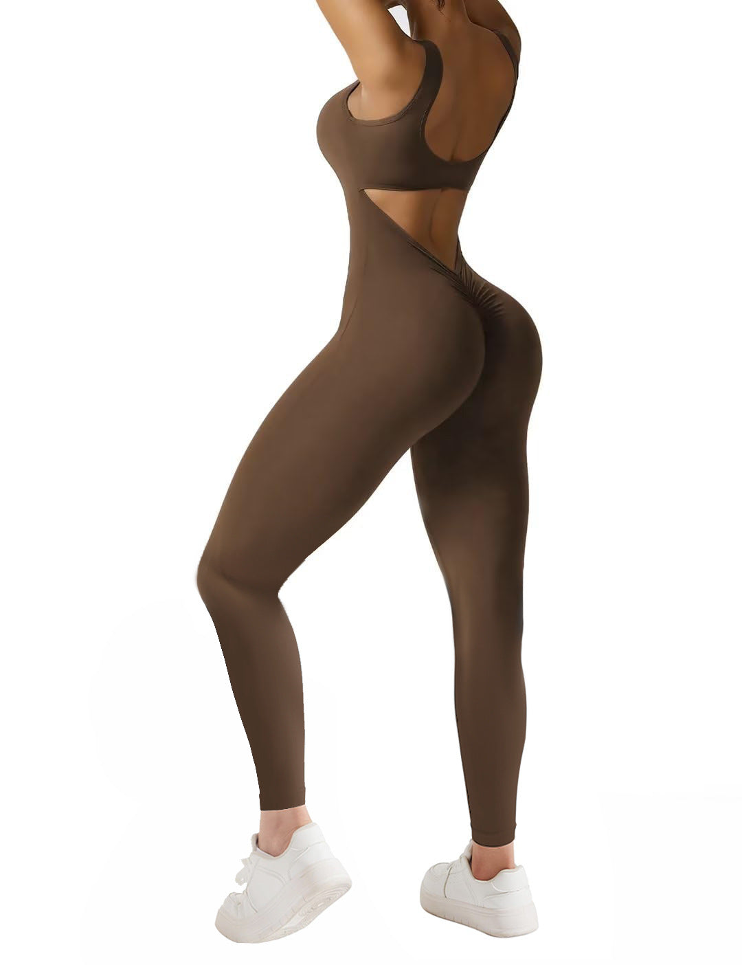 Spring/Summer Women's Slim-fit Hip-lifting Jumpsuit Sexy Backless Sports Yoga Clothes