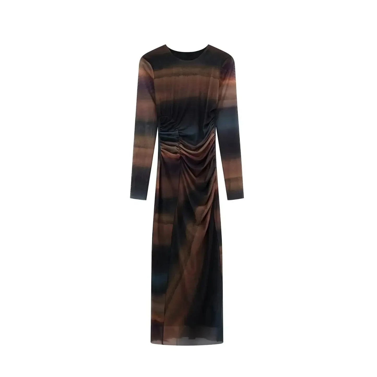 Women Tulle Bodycon Long Slim Dress