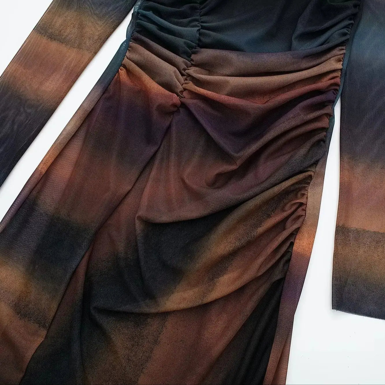 Women Tulle Bodycon Long Slim Dress