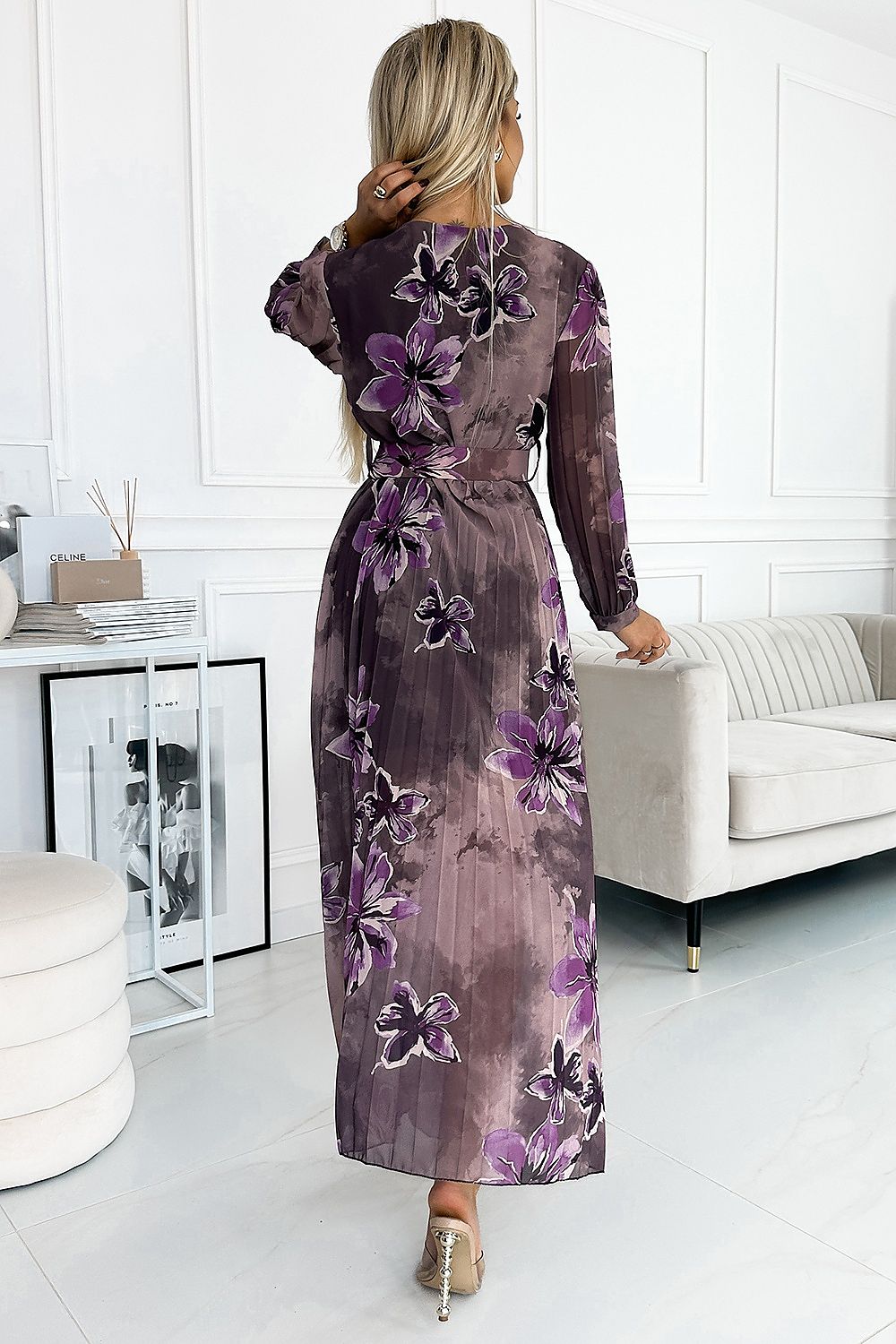 Pleated Long Dress