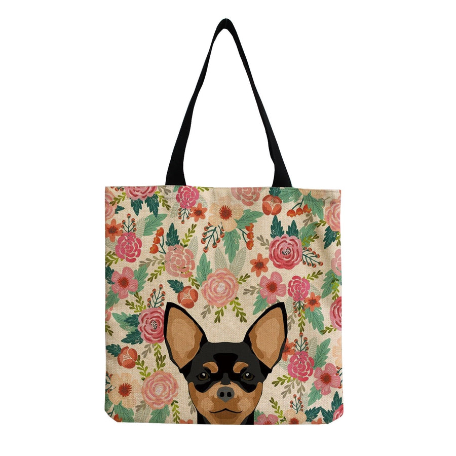 women's cute dog shopping bags