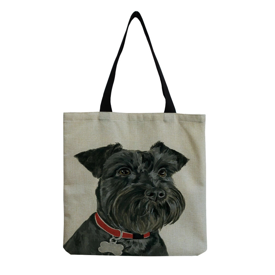 women's cute dog shopping bags