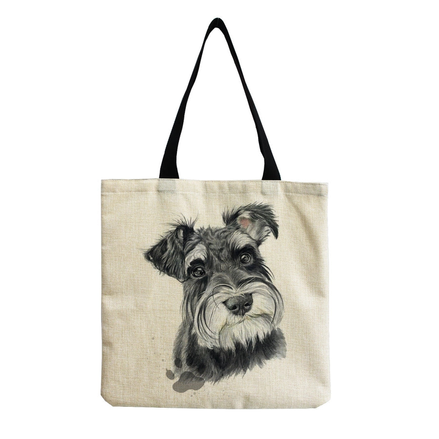 women's cute dog shopping bags