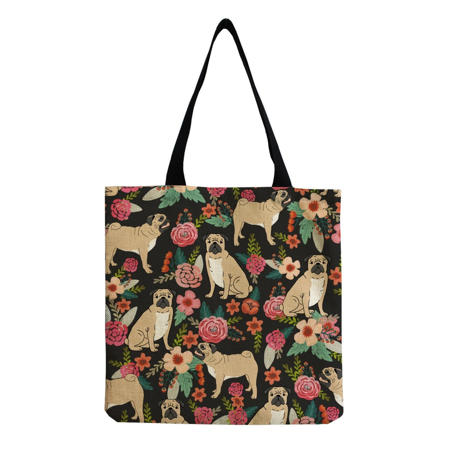 women's cute dog shopping bags