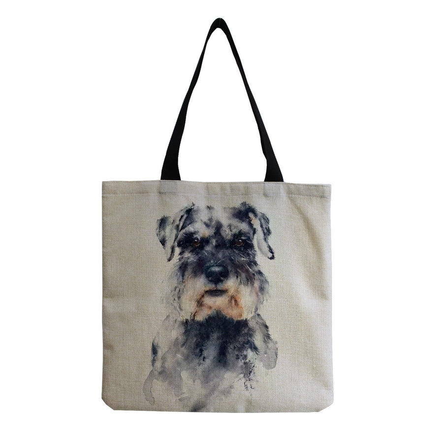 women's cute dog shopping bags