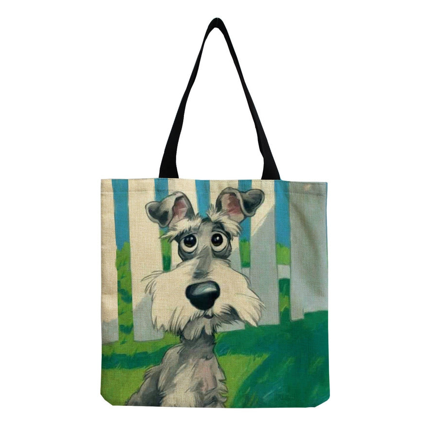 women's cute dog shopping bags