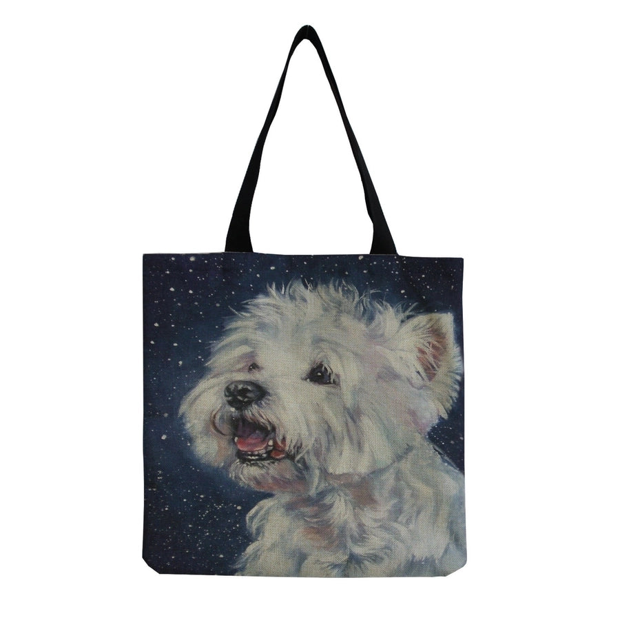 women's cute dog shopping bags