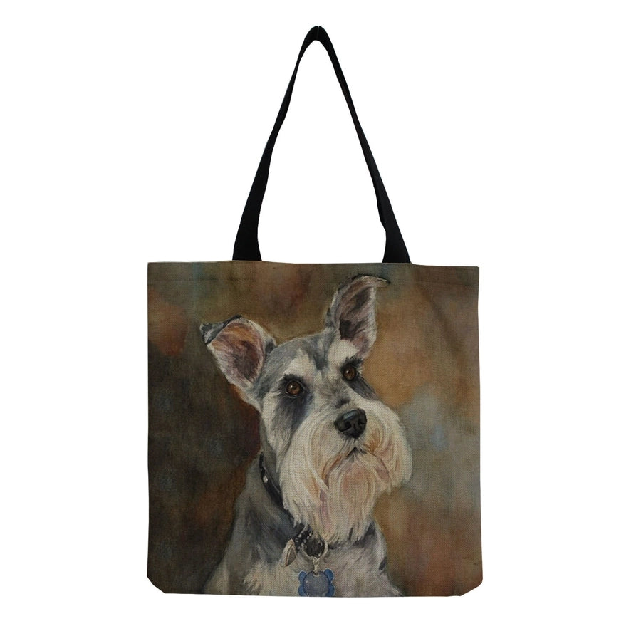 women's cute dog shopping bags