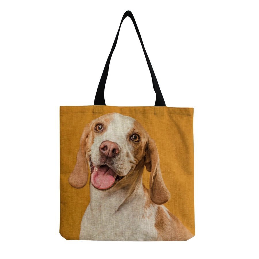 women's cute dog shopping bags