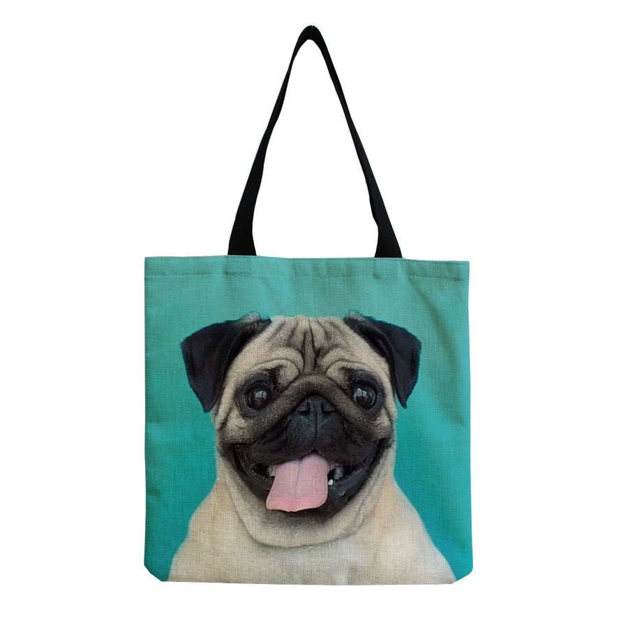 women's cute dog shopping bags