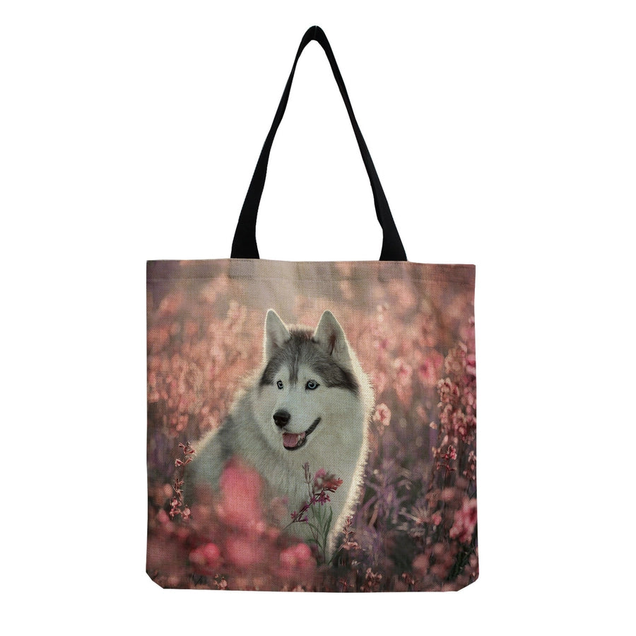 women's cute dog shopping bags