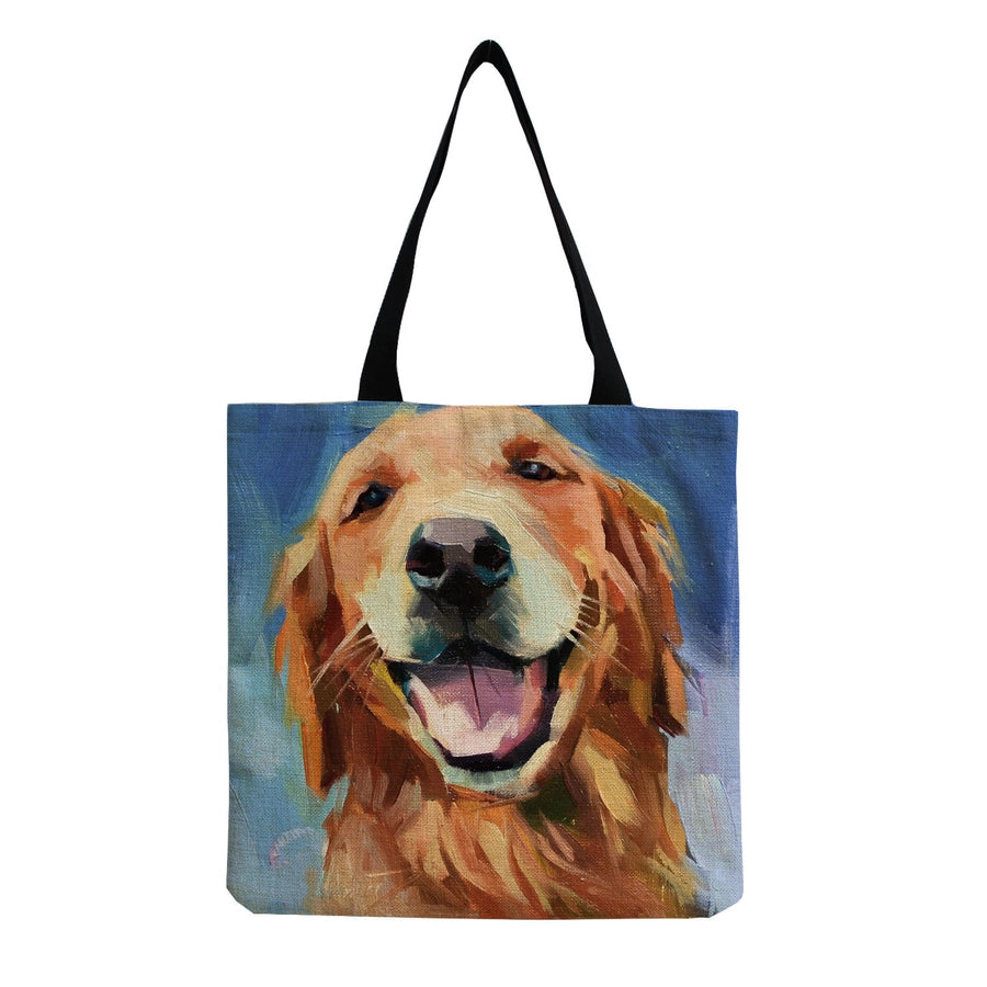 women's cute dog shopping bags