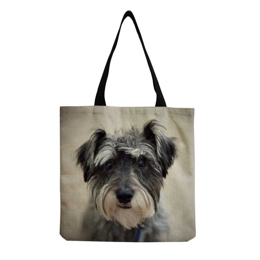 women's cute dog shopping bags
