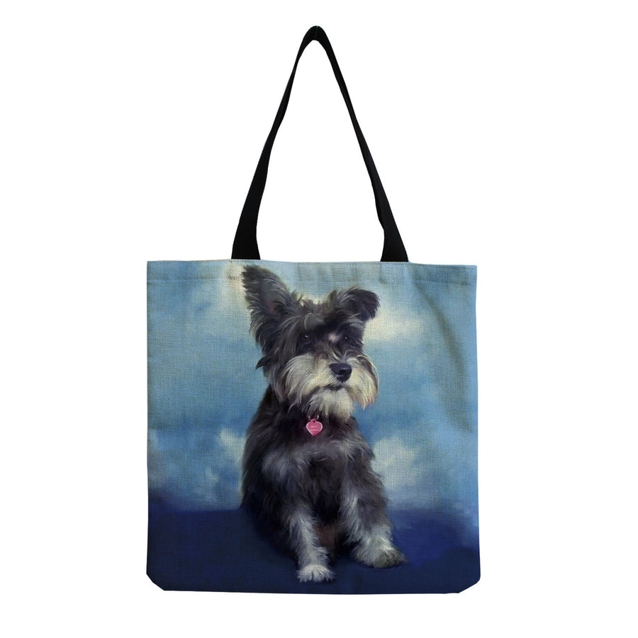 women's cute dog shopping bags