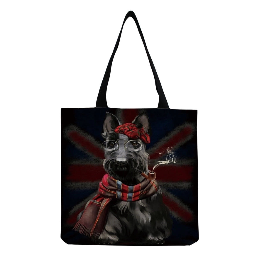 women's cute dog shopping bags