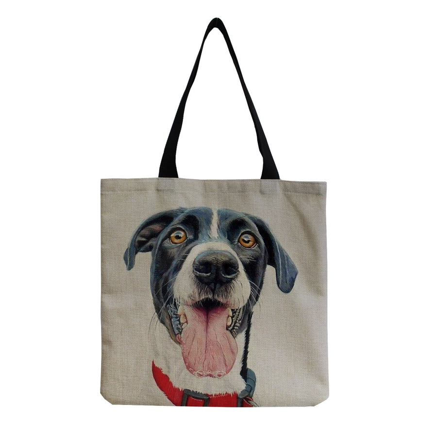 women's cute dog shopping bags