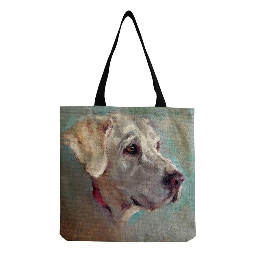 women's cute dog shopping bags