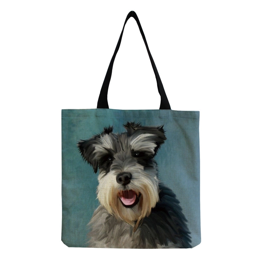 women's cute dog shopping bags