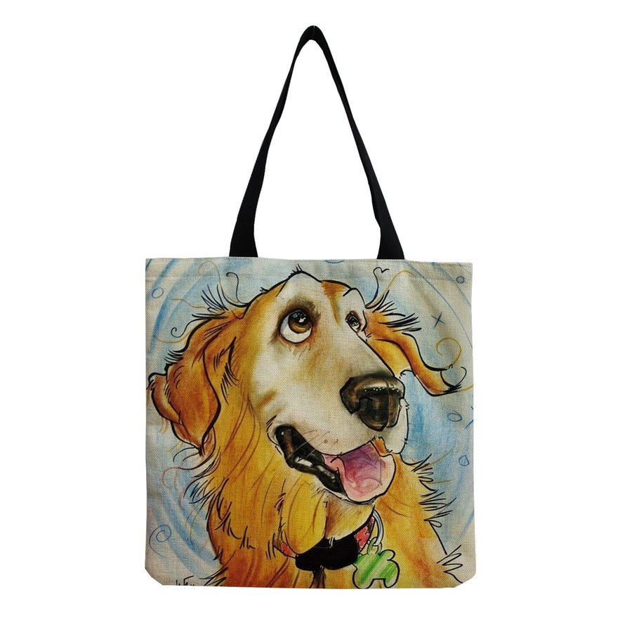 women's cute dog shopping bags