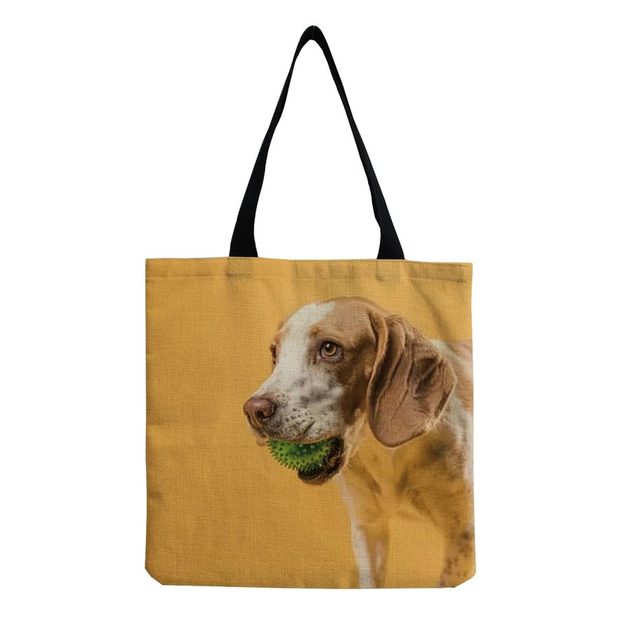 women's cute dog shopping bags