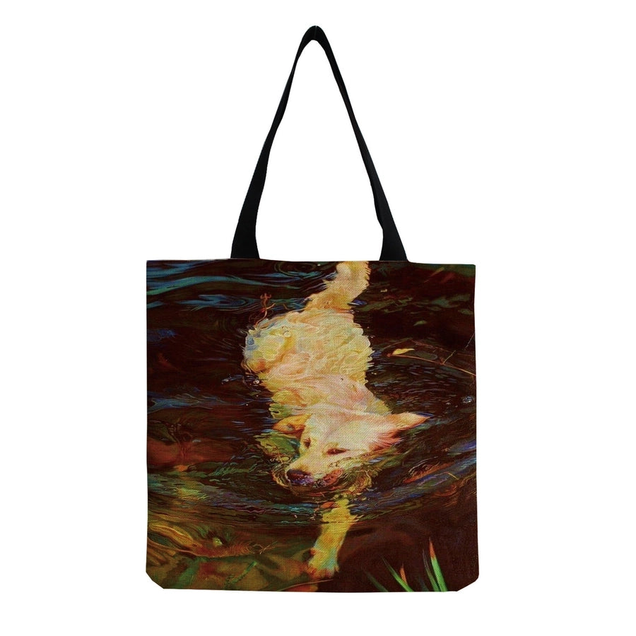women's cute dog shopping bags