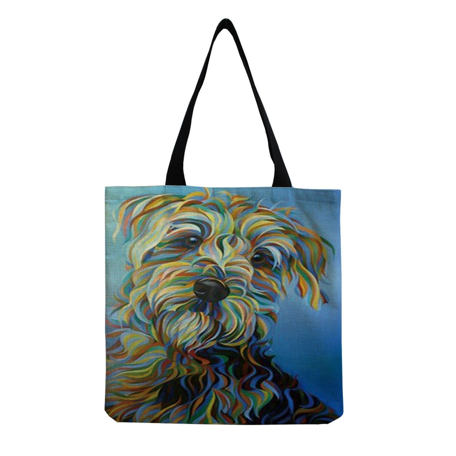 women's cute dog shopping bags