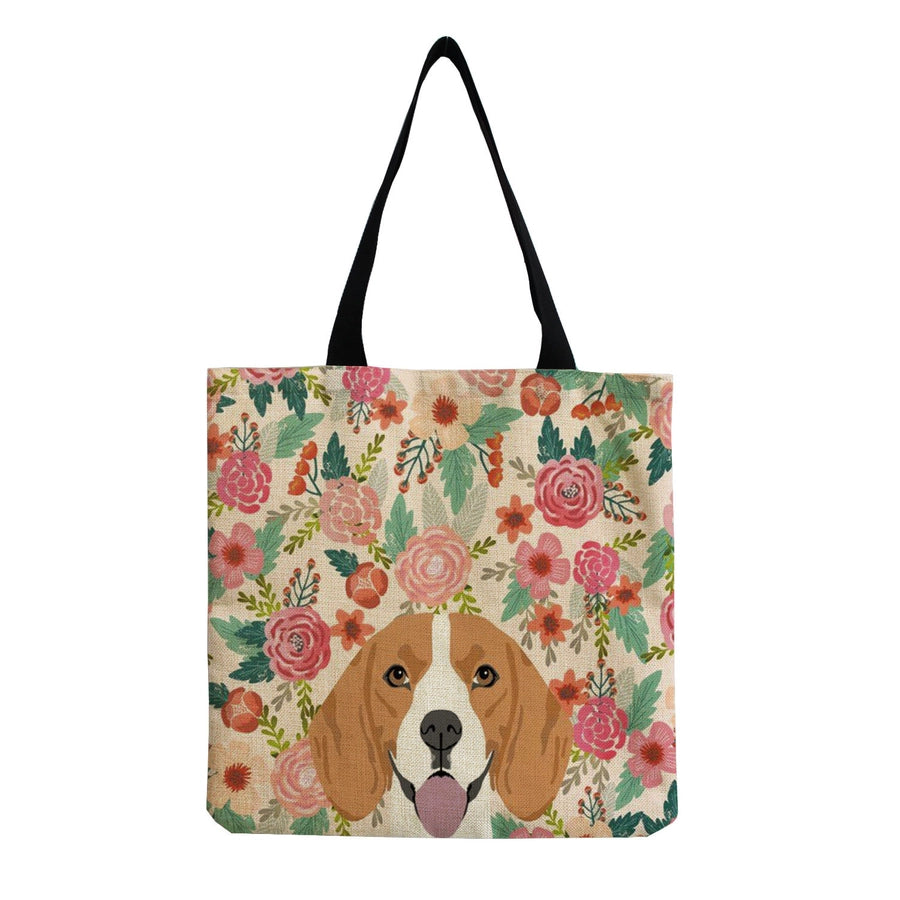 women's cute dog shopping bags