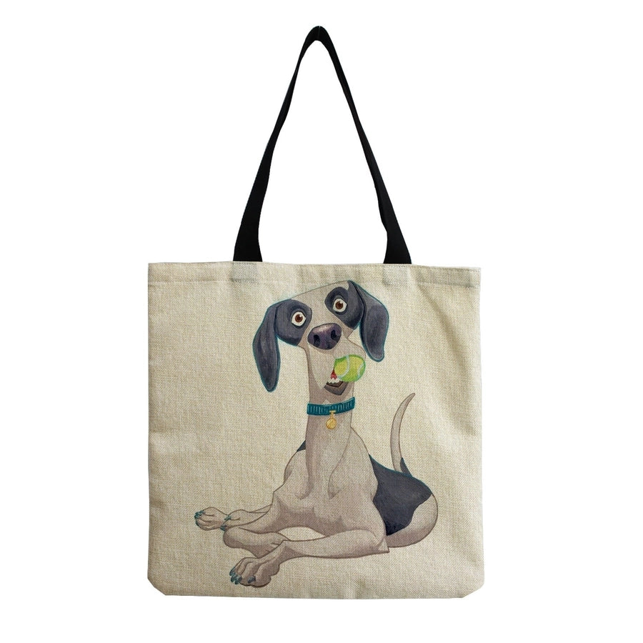 women's cute dog shopping bags