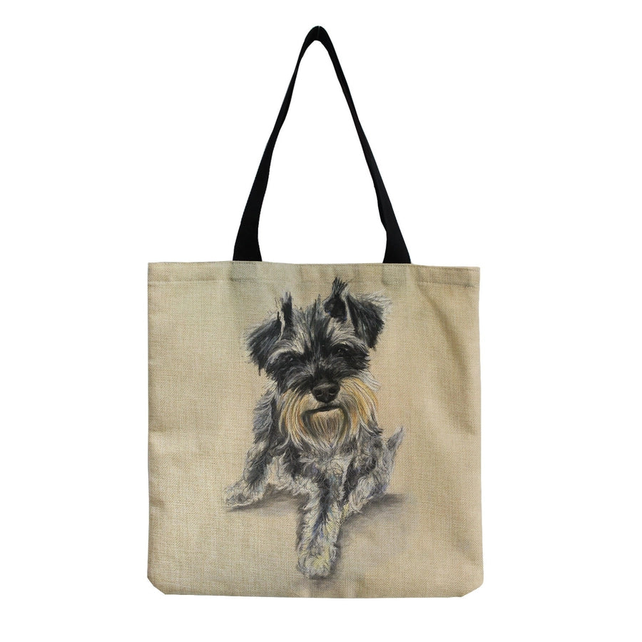 women's cute dog shopping bags