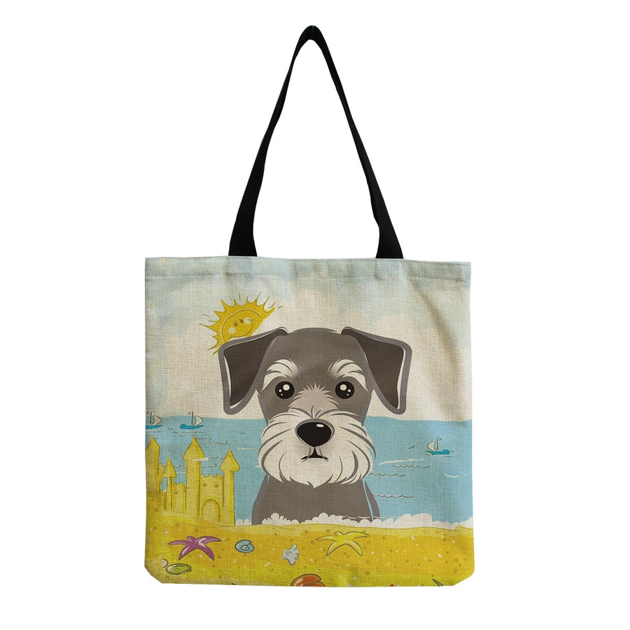 women's cute dog shopping bags