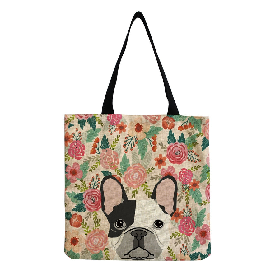 women's cute dog shopping bags