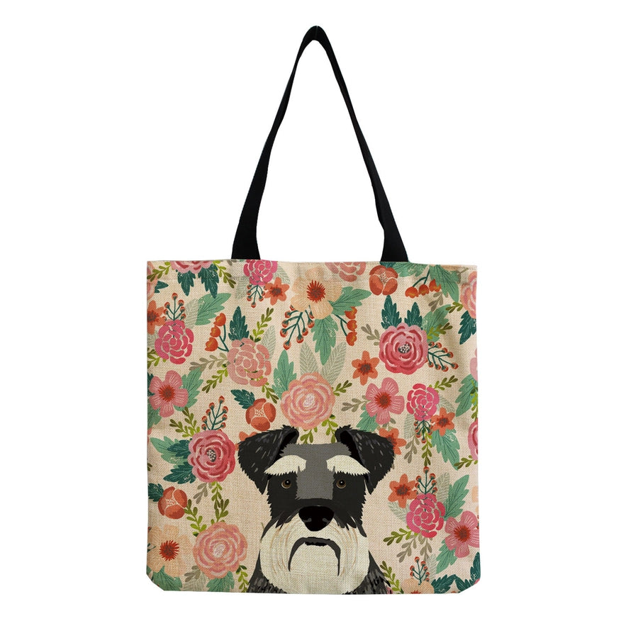 women's cute dog shopping bags