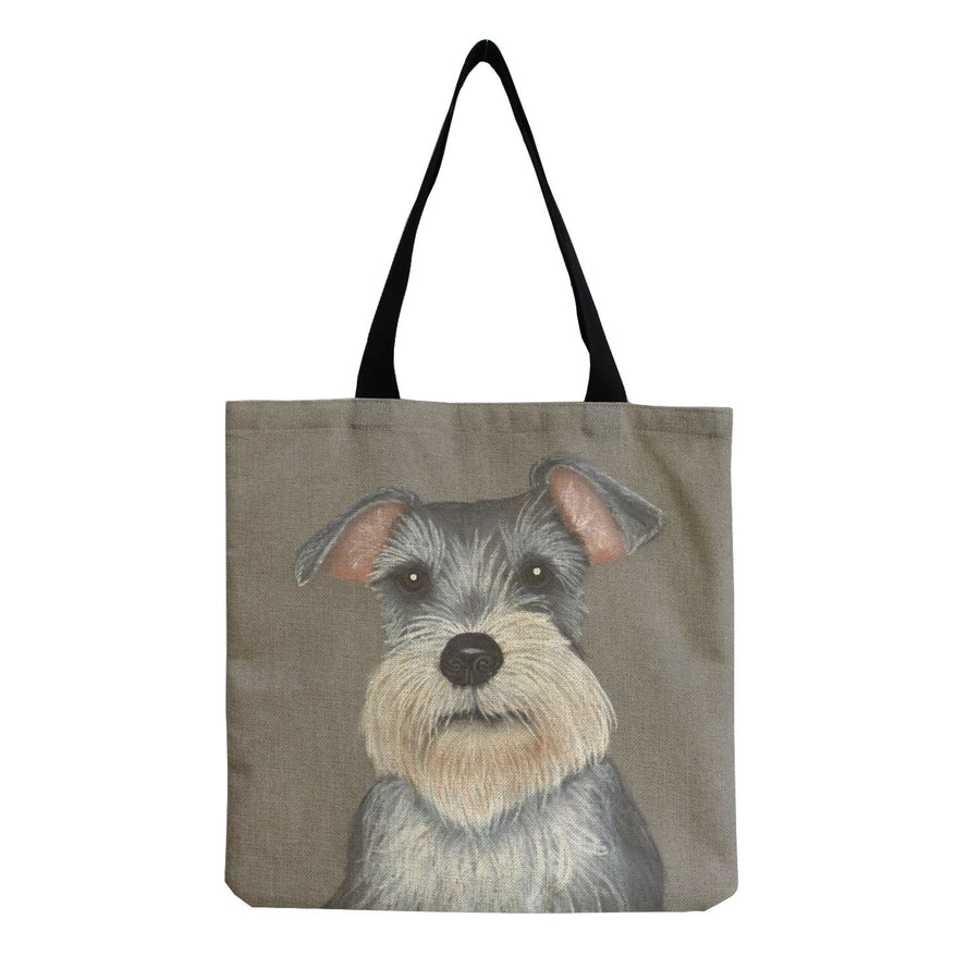 women's cute dog shopping bags