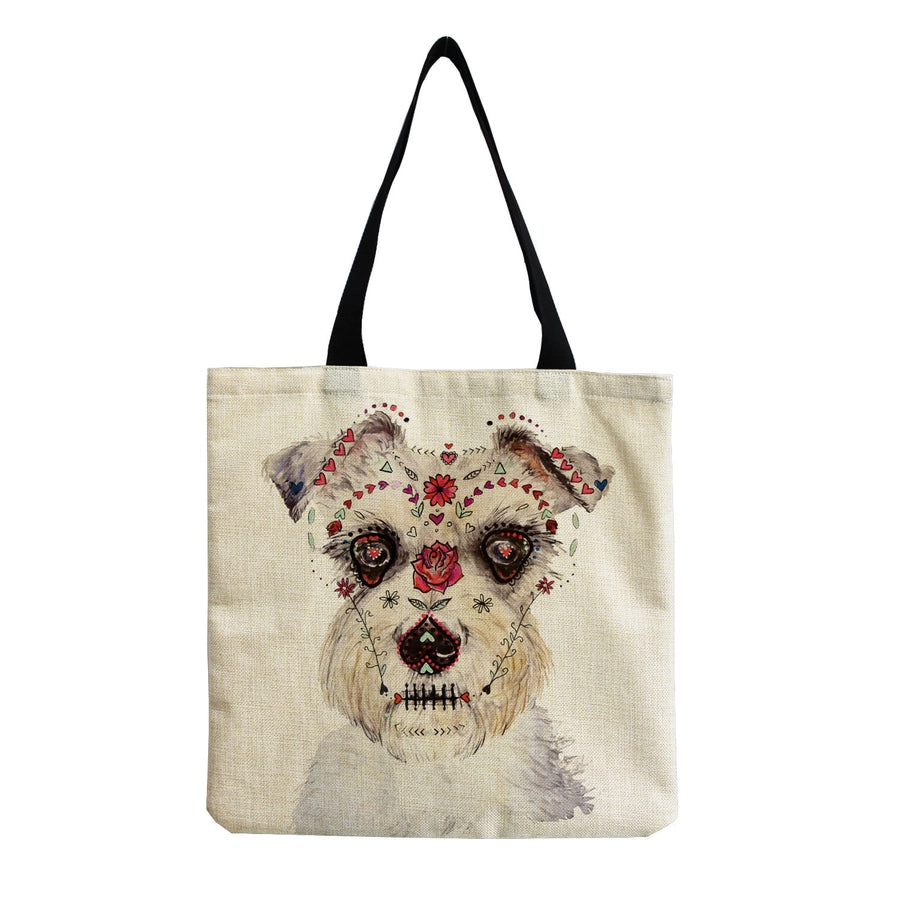 women's cute dog shopping bags