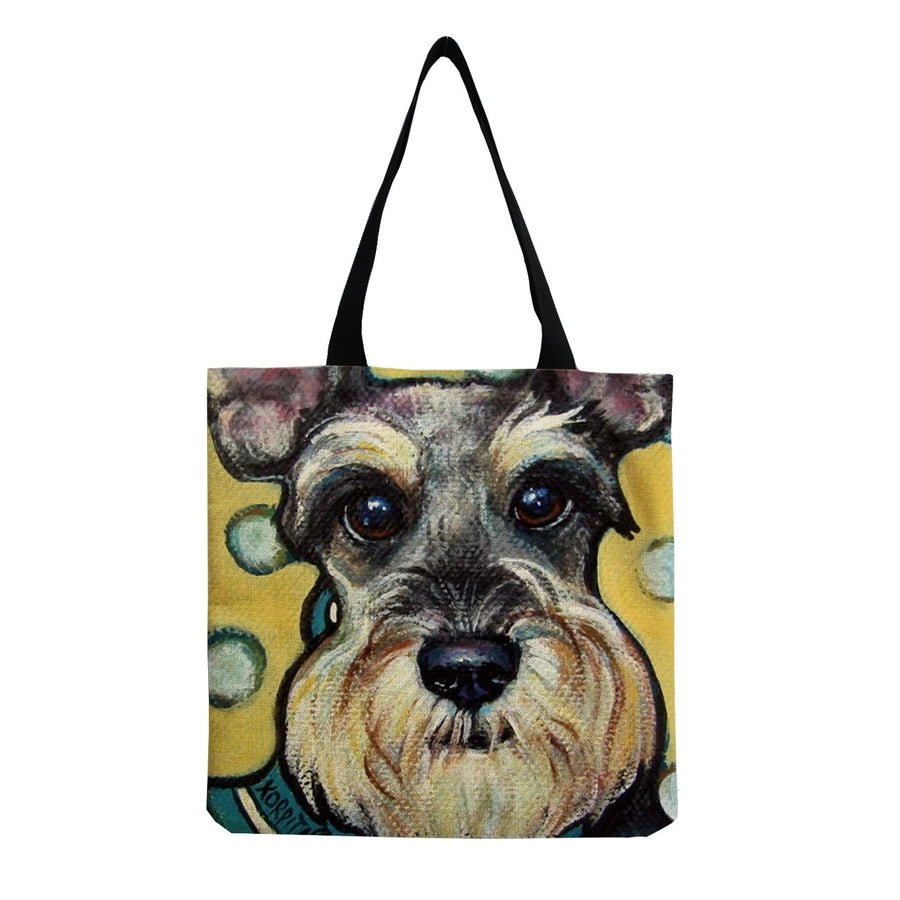 women's cute dog shopping bags