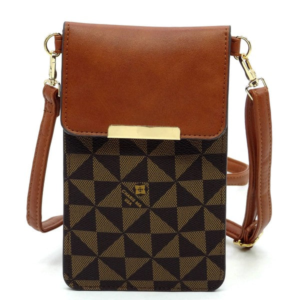 Monogram Crossbody Cell Phone Purse