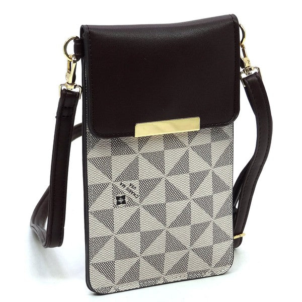 Monogram Crossbody Cell Phone Purse