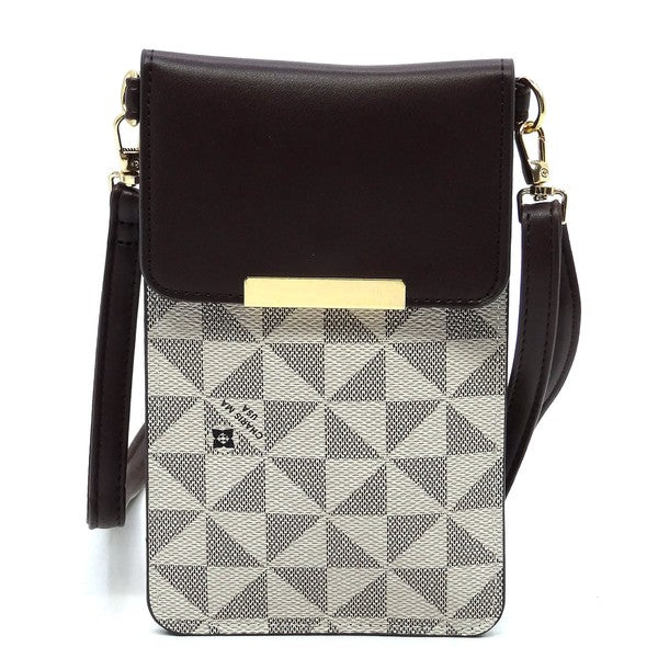 Monogram Crossbody Cell Phone Purse
