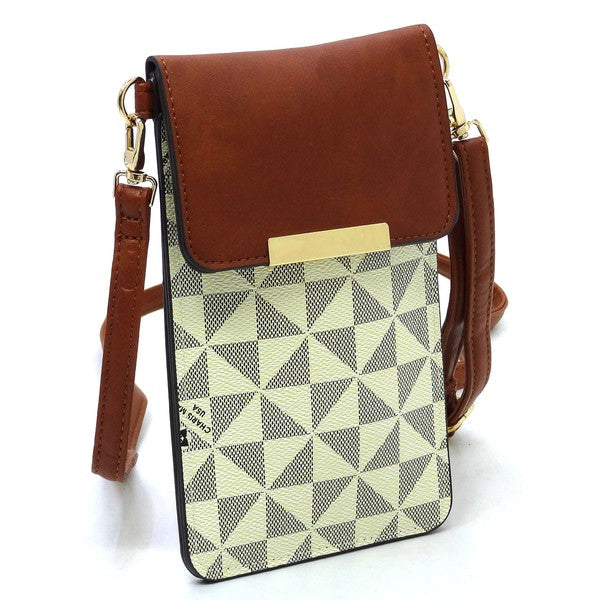 Monogram Crossbody Cell Phone Purse
