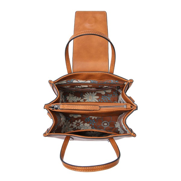 Crossbody Tote bag With Small Triple Compartments