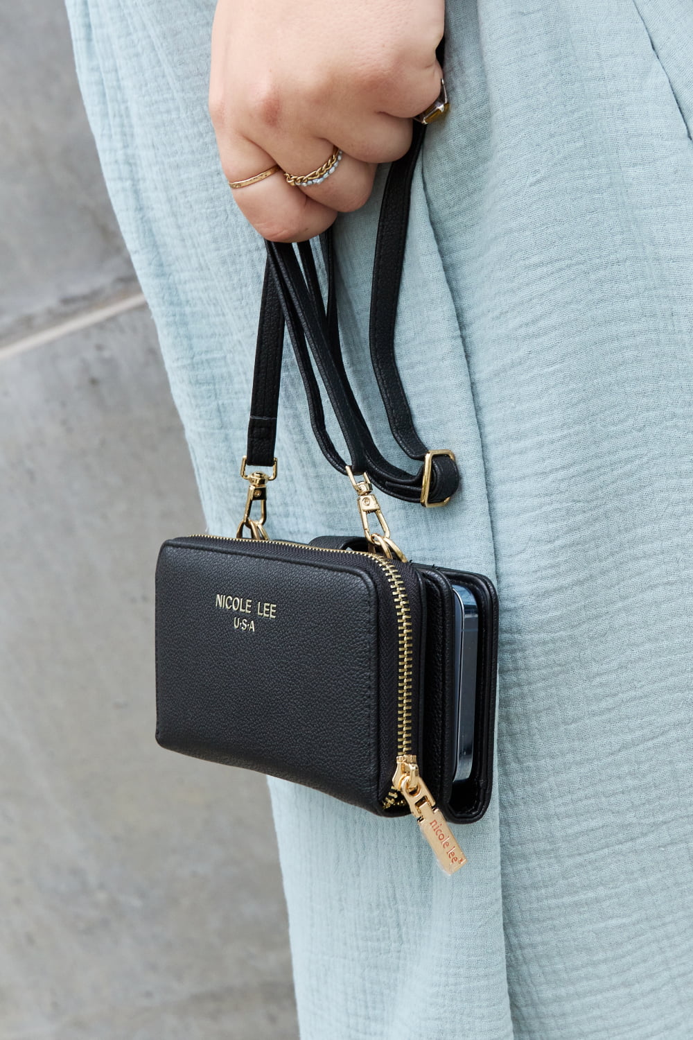 Nicole Lee Two-Piece Crossbody Phone Case Wallet