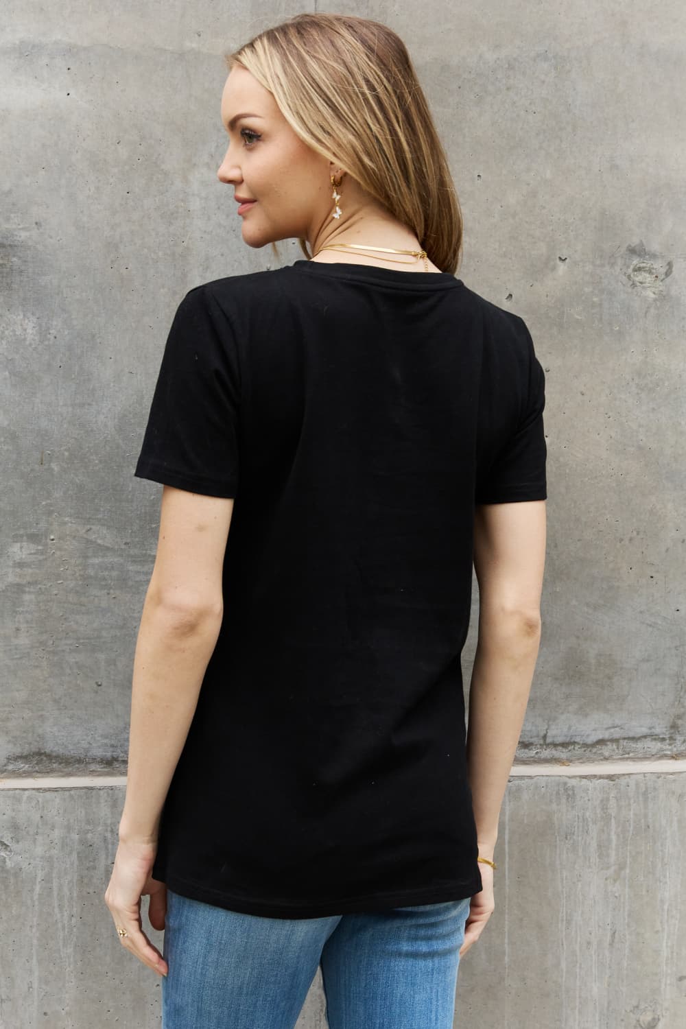 Simply Love GROW POSITIVITY Graphic Cotton T-shirt