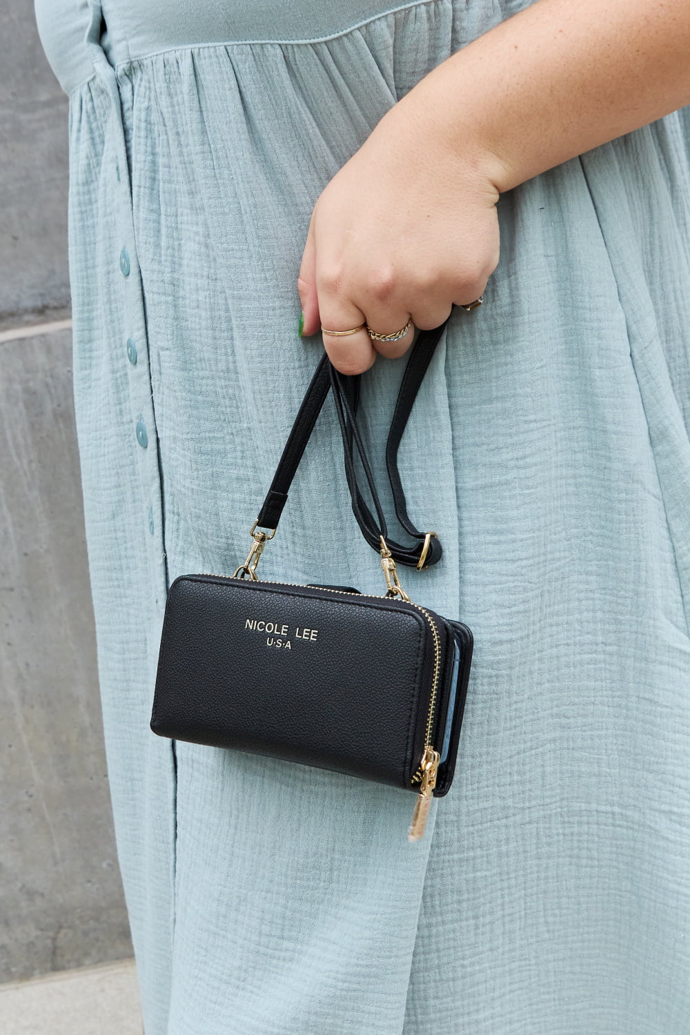 Nicole Lee Two-Piece Crossbody Phone Case Wallet